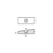 ANODE ZINC TECNOSEAL 01405 HONDA BF75-BF90 (97-98) OEM 41109-ZW1-003