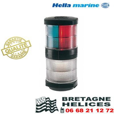 FEU COMBINE TRICOLORE ET MOUILLAGE 360° HELLA MARINE SERIE 2984 2LT 002 2984-601