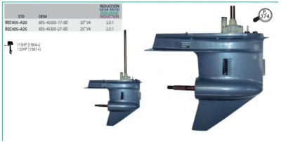 EMBASE COMPLETE YAMAHA 115B/C/CETO/TXRZ/TLRA • 130BETO/TLRA/TLRZ (V4) OEM 6E5-45300-15-8D, 6E5-45300-16-8D, 6E5-45300-17-8D, 6E5-45300-18-8D, 6E5-45300-1A-8D