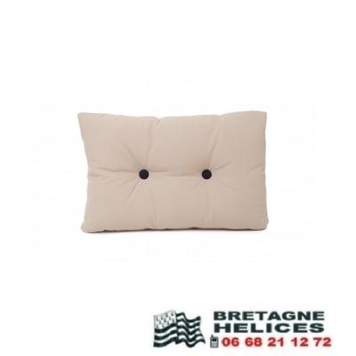 COUSSIN EXTERIEUR SIMPLE BEIGE 55x35Cm 100% IMPERMEABLE