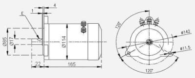 MOTEUR POUR GUINDEAU MOTEUR TIGRES 24V 1000W CIMA 1915 30552