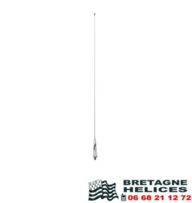 Antenne VHF GLOMEX RA106 - 3db - inox 0,90mm sans câble pour vedette