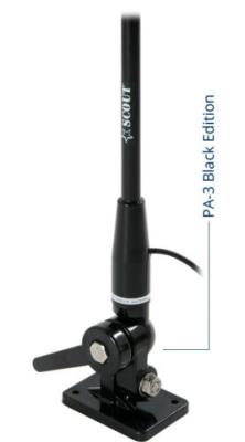 Support D’antenne Pour 4x4 - Fixation Clip Sans Perçage, Câble 3,5 M, Compatible Antennes 80 Cm Et 125 Cm