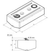 RESERVOIR 190L - 1240x580x300x340MM AVEC RACCORDS BO2151 CAN SB SE9000