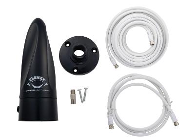 Antenne TV/AM/FM GLOMEX  AVIOR VT300 - 24,5db avec câble 10m