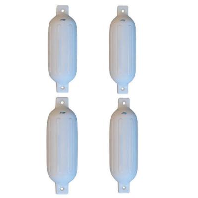 LOT DE 4 PARE-BATTAGES G6 BLANC Ø 257 X 762 MM IMNASA