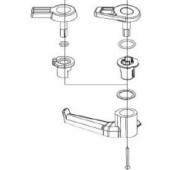 KIT POIGNEES DROITE ET GAUCHE POUR PANNEAU LEWMAR OEM 361680990