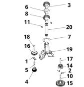 Centre STEM pour EVO 50ST LEWMAR OEM 45500401