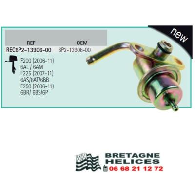 régulateur de pression d'essence pour yamaha F200/F225/F250  OEM 6P2-13906-00