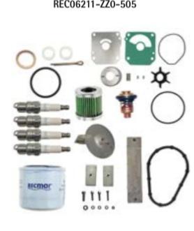  Kit d’entretien Honda Marine 06211-ZZ0-505 pour BF80A, BF100A + HUILE MOTEUR