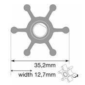 TURBINE JOHNSON F2 NITRILE MOYEU MEPLAT 6 PALES 09-1077B-9