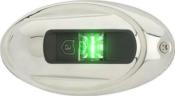 FEUX DE NAVIGATION A LED ATTWOOD NV4012SS-1 INOX OVALE VERT ET ROUGE