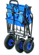 CHARIOT ROULANT PLIANT BLEU 116 X 54 X 90 CM