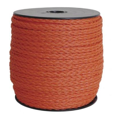 BOBINE TRESSE POLYPROPYLENE Ø 12MM SANS AME ORANGE 100 METRES