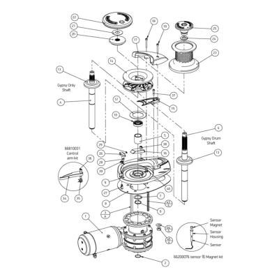 Base - V4/5 LEWMAR OEM 66000076