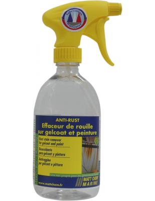 ANTI-RUST EFFACEUR DE ROUILLE SUR GELCOAT ET PEINTURE MATT CHEM 937M SPRAY 500ML