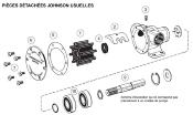 POMPE REFROIDISSEMENT MOTEUR F35B-9 JOHNSON 10-35157-3