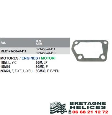 JOINT LOGEMENT THERMOSTAT YANMAR OEM 121450-44411, 121450-44410