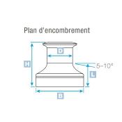 Winch 30 EVO Self Tailing - Bronze chromé LEWMAR 49530056