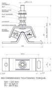 LOT DE 4 SUPPORTS ADAPTABLE YANMAR 1GM, 1GM10 OEM 128170-08340, 128170-08350