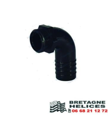 RACCORD ANNELE COUDE MALE RANDEX POUR TUYAU Ø 12MM FILETAGE BSP 3/8"