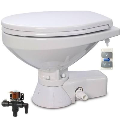 WC ÉLECTRIQUE QUIET FLUSH REGULAR 12V + ELECTROVANNE ET ABATTANT SOFT-CLOSE JABSCO 37045-4192