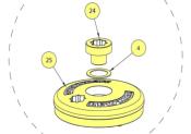 Kit de remontée manuelle V1, V2, V3 barbotin seul LEWMAR 66840054