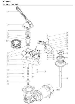 KIT BASE GUINDEAU LEWMAR VX1L OEM 66100122