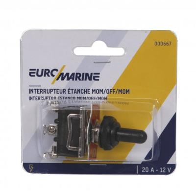 INTERRUPTEUR ETANCHE A LEVIER 20A MOM-OFF-MOM EUROMARINE 000667