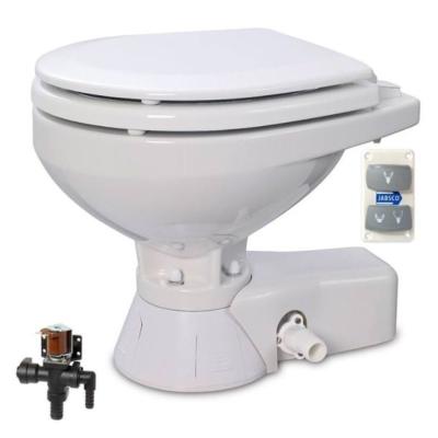 WC ÉLECTRIQUE QUIET FLUSH COMPACT 12V + POMPE JABSCO 37245-3092