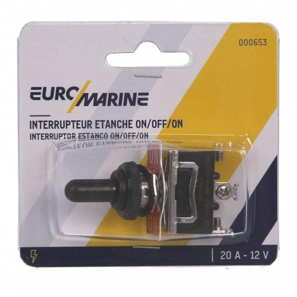 Interrupteur à Levier BOJACK 20A 12VDC/120VAC - SPST ON/OFF Avec Couvercle Sécurité Rouge - Lot De 2