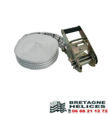 SANGLE A CLIQUET INOX PROFESSIONNELLE 7M X 50 MM 4 TONNES EUROMARINE 007882