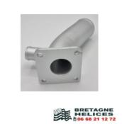 COUDE D'ECHAPPEMENT INOX YANMAR 3JH2CE, 3JH2-TCE, 3JH2E, 3JH2BE, 4JH2CE OEM 129470-13550