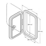 TRAPPE DE VISITE ETANCHE 373 X 270 MM