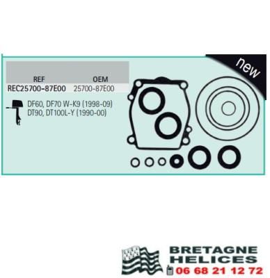 POCHETTE DE JOINTS D'EMBASE RECMAR SUZUKI OEM 25700-87E00