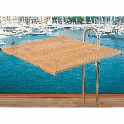 TABLE PLIANTE REVETEMENT PLACAGE TECK POUR COLONNE 900 X 60 CM