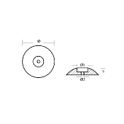 ANODE DISQUE ZINC Ø 140MM TECNOSEAL 00105