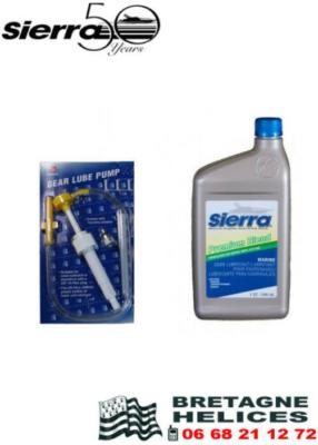 KIT VIDANGE EMBASE HORS BORD ET Z-DRIVE SIERRA HUILE 80W90 PREMIUM