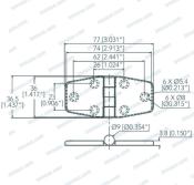 CHARNIERE AVEC COUVERCLE INOX 316 36 X 77mm