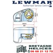 KIT GUINDEAU COMPLET LEWMAR PRO SERIE 1000 700W 12V 6657011198-311 BARBOTIN 6 MM