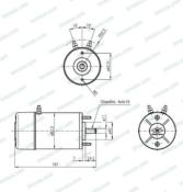 MOTEUR DE GUNDEAU 12V 1200W 3 BORNES ARBRE Ø 14 mm CIMA 1915 OEM 30582