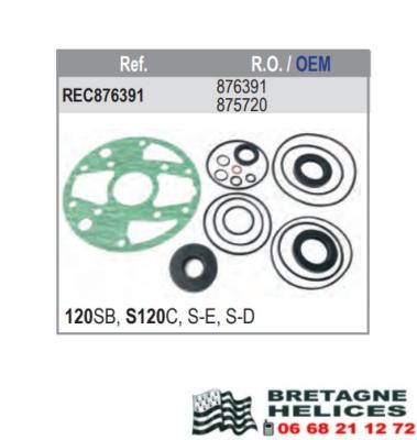 kit joint saildrive volvo 120 OEM 875720, 876391