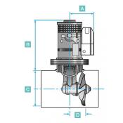 Propulseur électrique 110TT 1.5kW 12V LEWMAR 591101