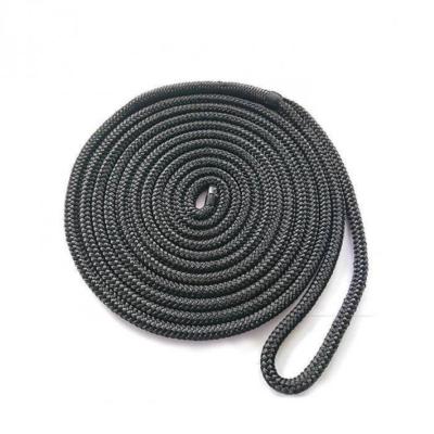 Bosse amarrage 8 torons noir boucle Ø 12 x 8m