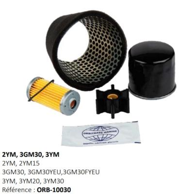 KIT ENTRETIEN MOTEUR YANMAR 2YM, 3GM30, 3YM ORBITRADE ORB-10030