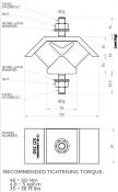 SUPPORT ADAPTABLE SD 150 YANMAR  2GM20 Saildrive, 2YM15 Saildrive OEM 129795-08340