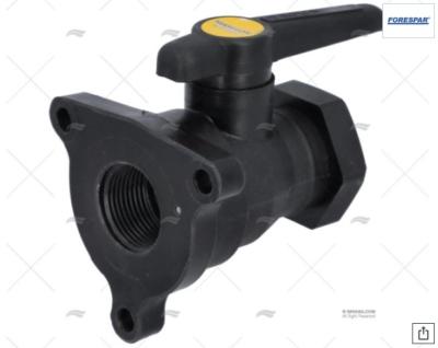 VANNE BOISSEAU 1" 1/2 AVEC PLATINE FORESPAR