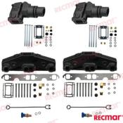 KIT ECHAPPEMENT VOLVO 1993- GM 305/350 V8 COUDE 19.7CM