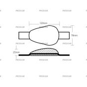 ANODE MAGNESIUM A SOUDER 120X80X35 0.3KG
