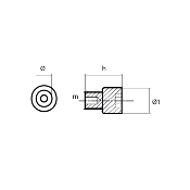 ANODE ZINC CULASSE YAMAHA OEM 68V-11325-02